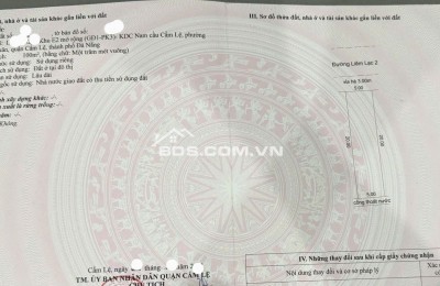 Bán đất đường LIÊN LẠC 2 - KDC Hòa Xuân